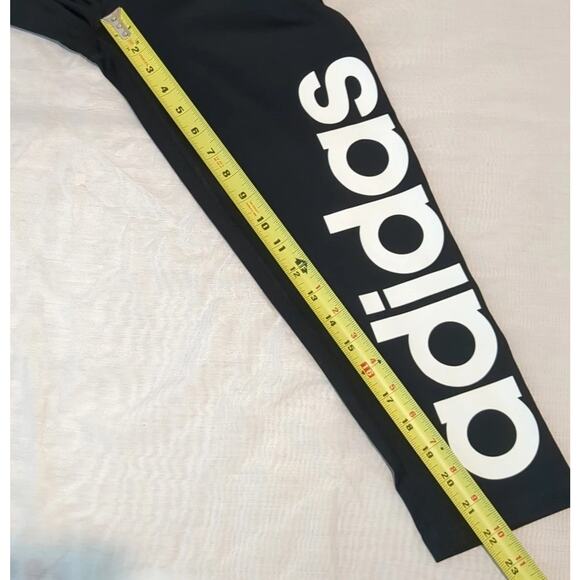 Adidas Women's M Climalite Training 3/4 Tights Black Workout Yoga Walk - Picture 9 of 10